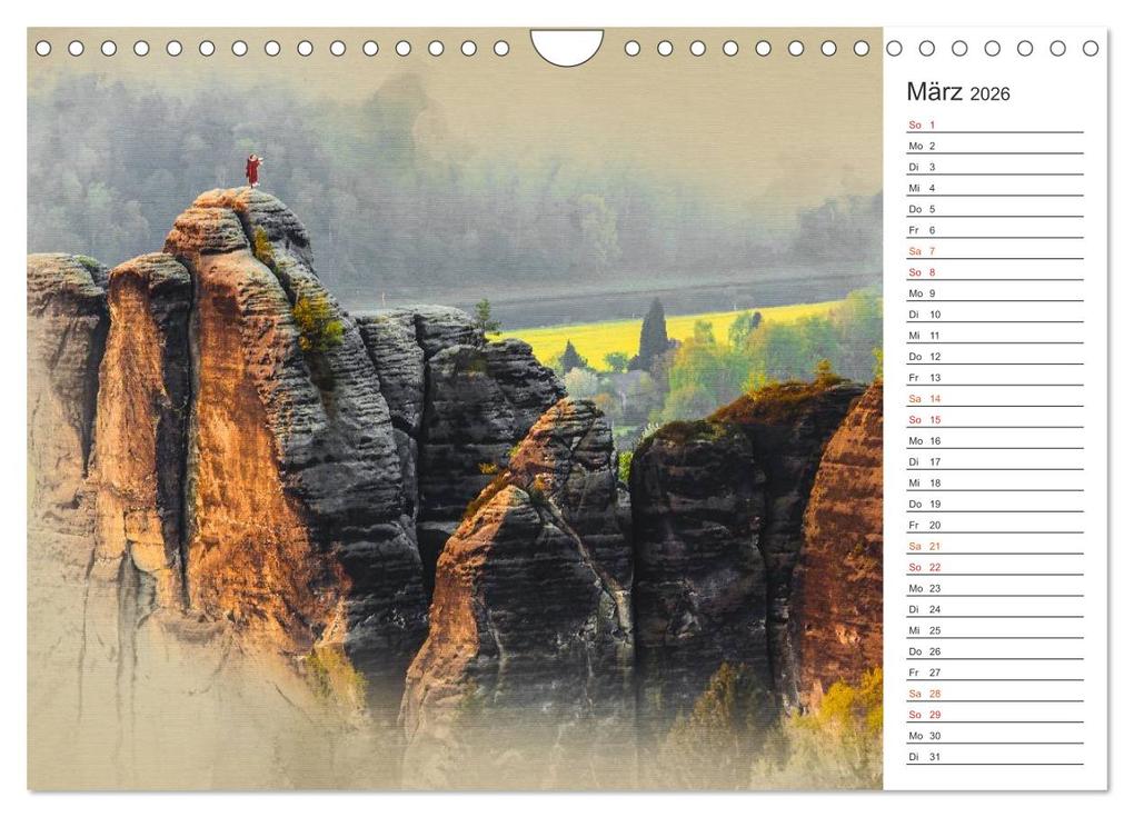Weitere Ansicht: Traumhafte Sächsische Schweiz (Wandkalender 2026 DIN A4 quer), CALVENDO Monatskalender | Calvendo, Dirk Meutzner