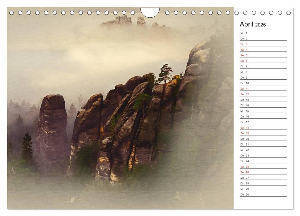 Weitere Ansicht: Traumhafte Sächsische Schweiz (Wandkalender 2026 DIN A4 quer), CALVENDO Monatskalender | Calvendo, Dirk Meutzner