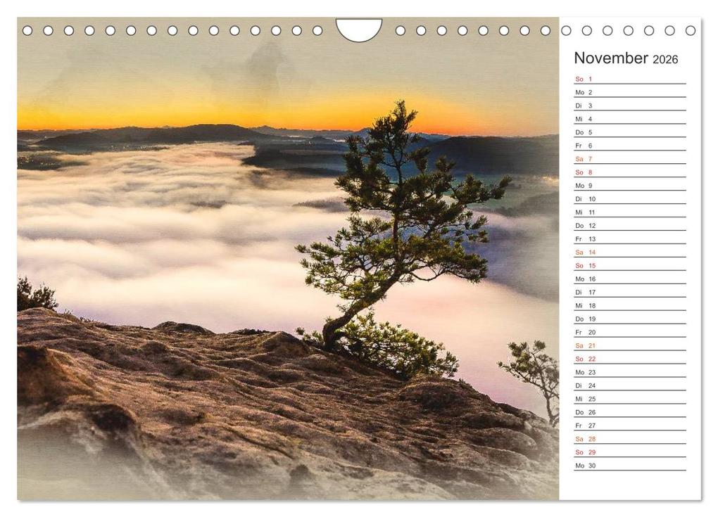 Weitere Ansicht: Traumhafte Sächsische Schweiz (Wandkalender 2026 DIN A4 quer), CALVENDO Monatskalender | Calvendo, Dirk Meutzner
