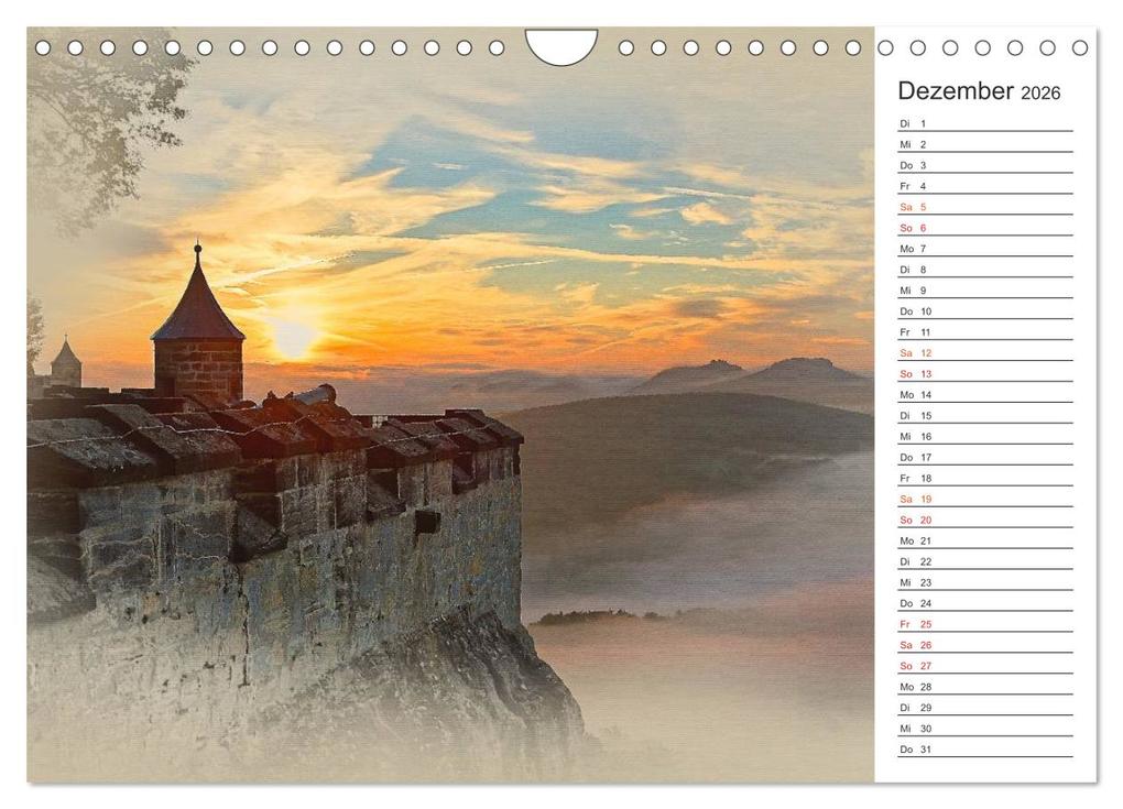 Weitere Ansicht: Traumhafte Sächsische Schweiz (Wandkalender 2026 DIN A4 quer), CALVENDO Monatskalender | Calvendo, Dirk Meutzner