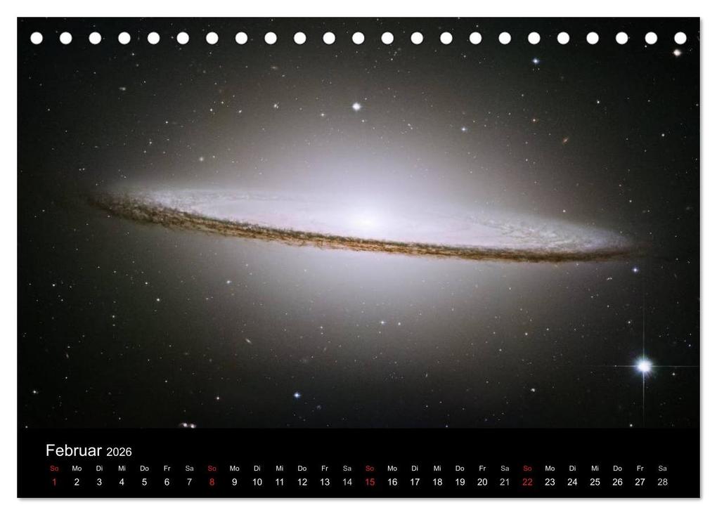 Weitere Ansicht: Der Weltraum. Spektakuläre Gasnebel und Galaxien (Tischkalender 2026 DIN A5 quer), CALVENDO Monatskalender | Calvendo, Elisabeth Stanzer