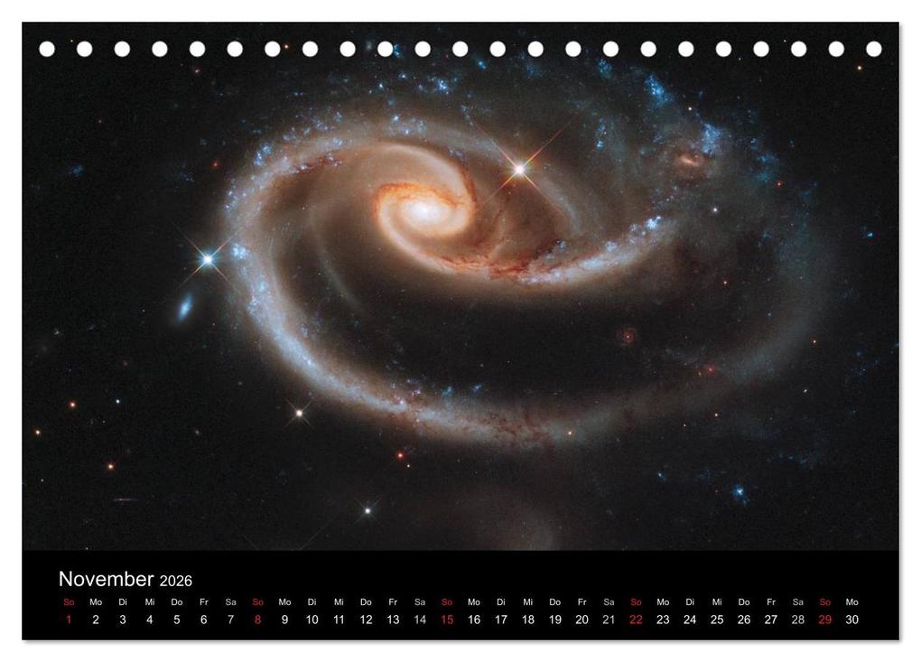 Weitere Ansicht: Der Weltraum. Spektakuläre Gasnebel und Galaxien (Tischkalender 2026 DIN A5 quer), CALVENDO Monatskalender | Calvendo, Elisabeth Stanzer