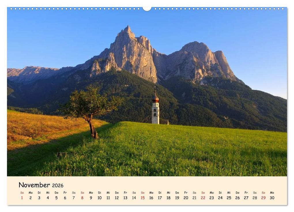 Weitere Ansicht: Südtirol - Zwischen Ortler und Dolomiten (Wandkalender 2026 DIN A2 quer), CALVENDO Monatskalender | Calvendo, LianeM, LianeM LianeM