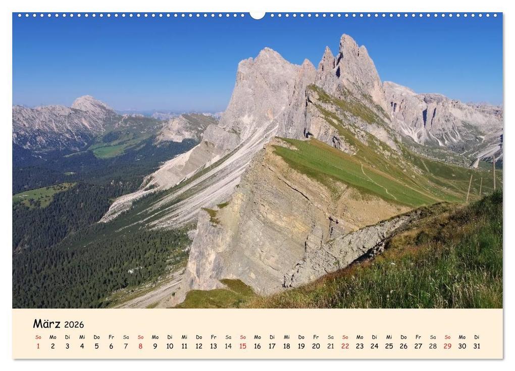 Weitere Ansicht: Südtirol - Zwischen Ortler und Dolomiten (Wandkalender 2026 DIN A2 quer), CALVENDO Monatskalender | Calvendo, LianeM, LianeM LianeM