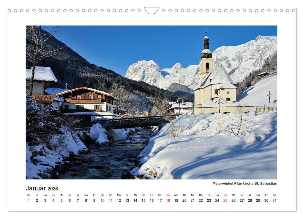 Weitere Ansicht: Willkommen im Bergsteigerdorf Ramsau (Wandkalender 2026 DIN A3 quer), CALVENDO Monatskalender | Calvendo, Dieter Wilczek