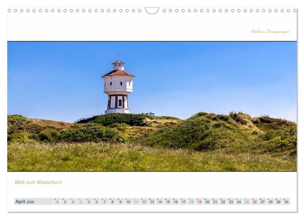 Weitere Ansicht: PANORAMA - Ostfriesische Inseln (Wandkalender 2026 DIN A3 quer), CALVENDO Monatskalender | Calvendo, Andrea Dreegmeyer