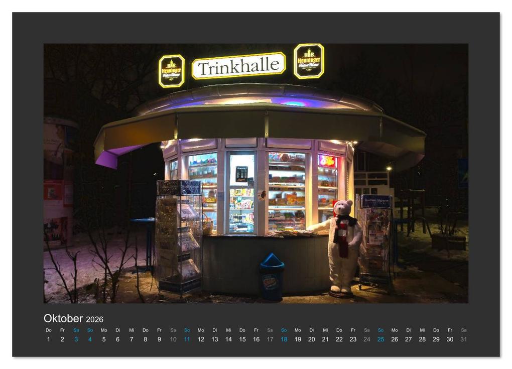 Weitere Ansicht: FRANKFURT - Nachtlichter 2026 (Wandkalender 2026 DIN A4 quer), CALVENDO Monatskalender | Calvendo, Georg Stelzner