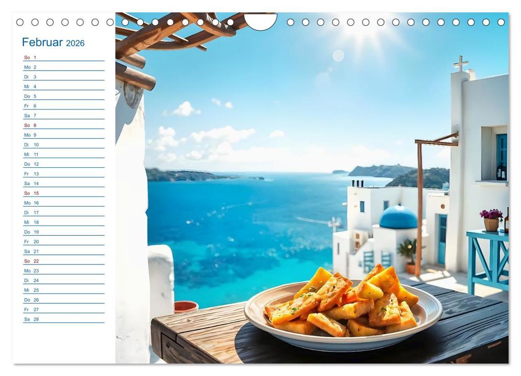 Weitere Ansicht: Zwölf Teller Sonne - Kulinarisch durchs Griechenjahr (Wandkalender 2026 DIN A4 quer), CALVENDO Monatskalender | Calvendo, Fred Schimak