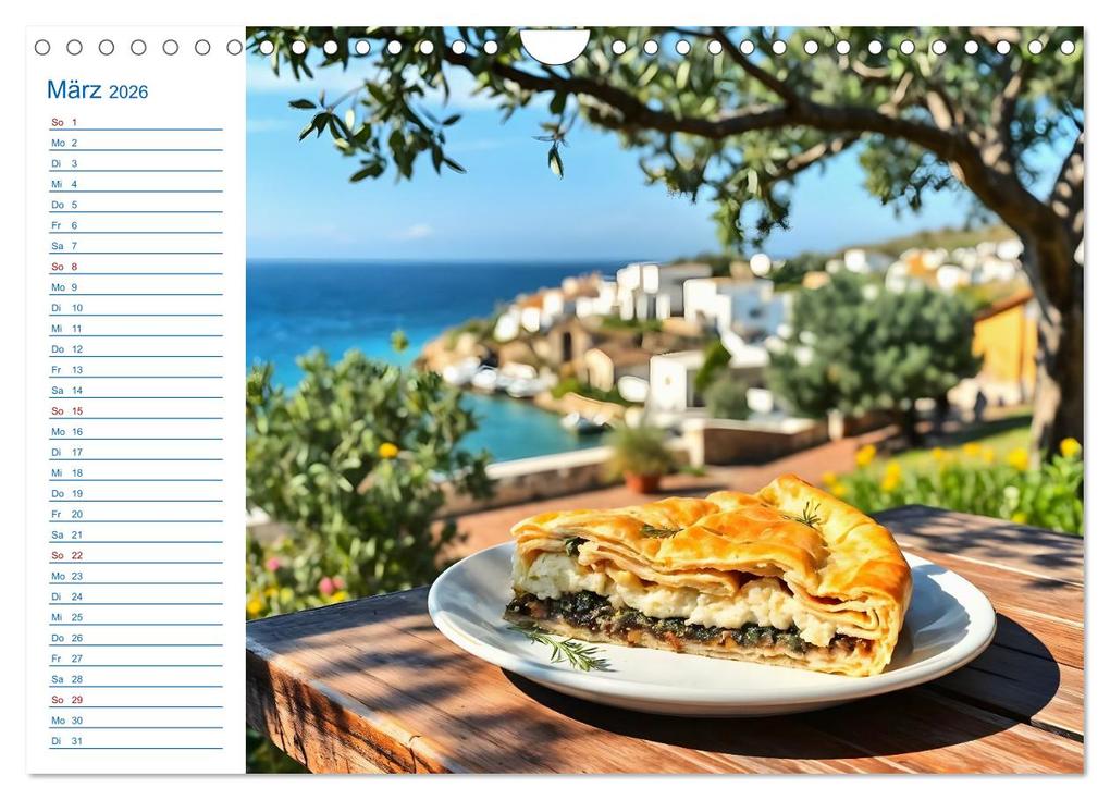 Weitere Ansicht: Zwölf Teller Sonne - Kulinarisch durchs Griechenjahr (Wandkalender 2026 DIN A4 quer), CALVENDO Monatskalender | Calvendo, Fred Schimak