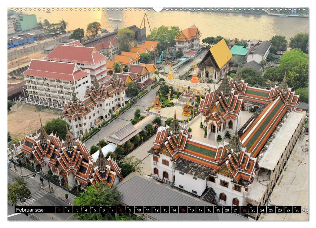 Weitere Ansicht: Bangkok: West trifft Fernost (Wandkalender 2026 DIN A2 quer), CALVENDO Monatskalender | Calvendo, Florian Blümm