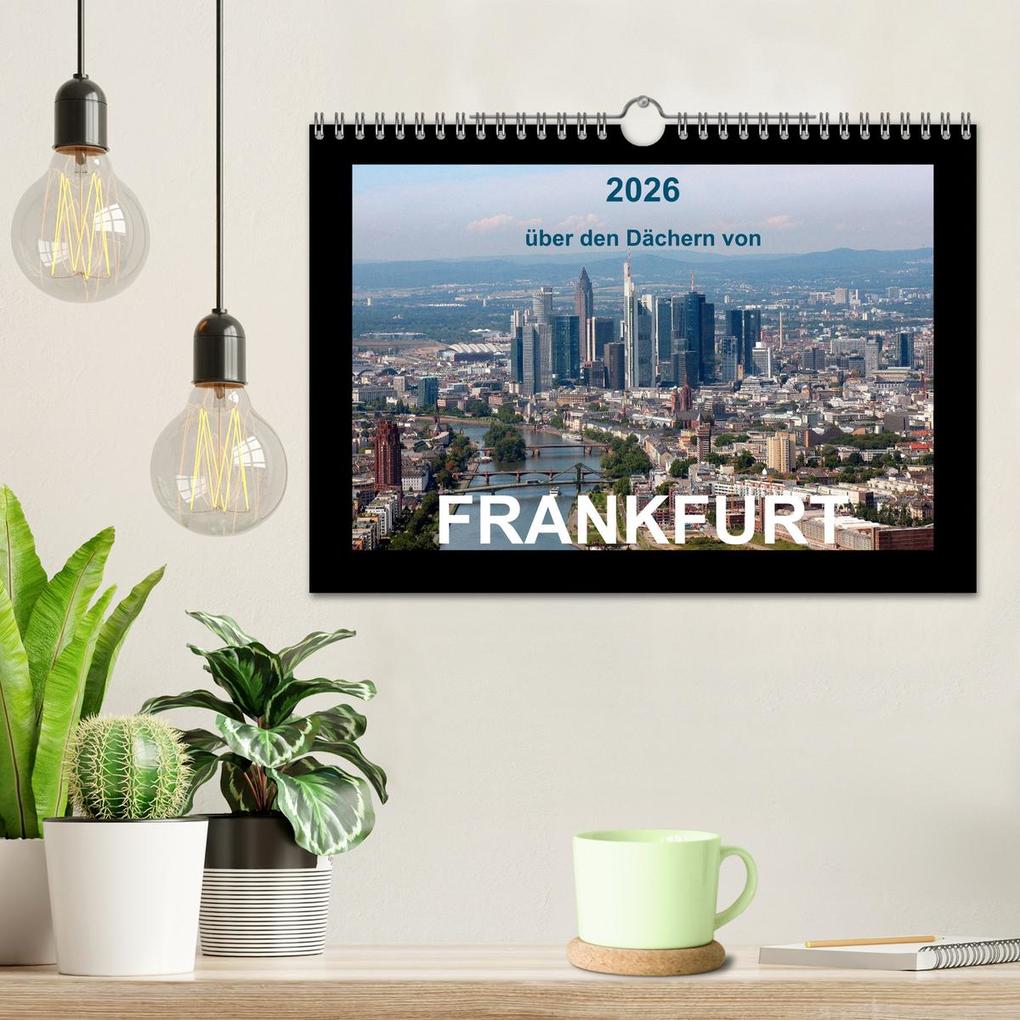 Weitere Ansicht: über den Dächern von FRANKFURT (Wandkalender 2026 DIN A4 quer), CALVENDO Monatskalender | Calvendo, Bild- & Kalenderverlag Monika Müller