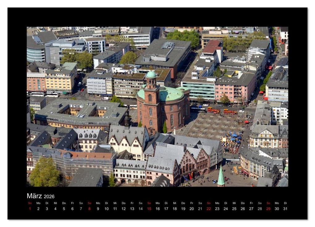Weitere Ansicht: über den Dächern von FRANKFURT (Wandkalender 2026 DIN A4 quer), CALVENDO Monatskalender | Calvendo, Bild- & Kalenderverlag Monika Müller