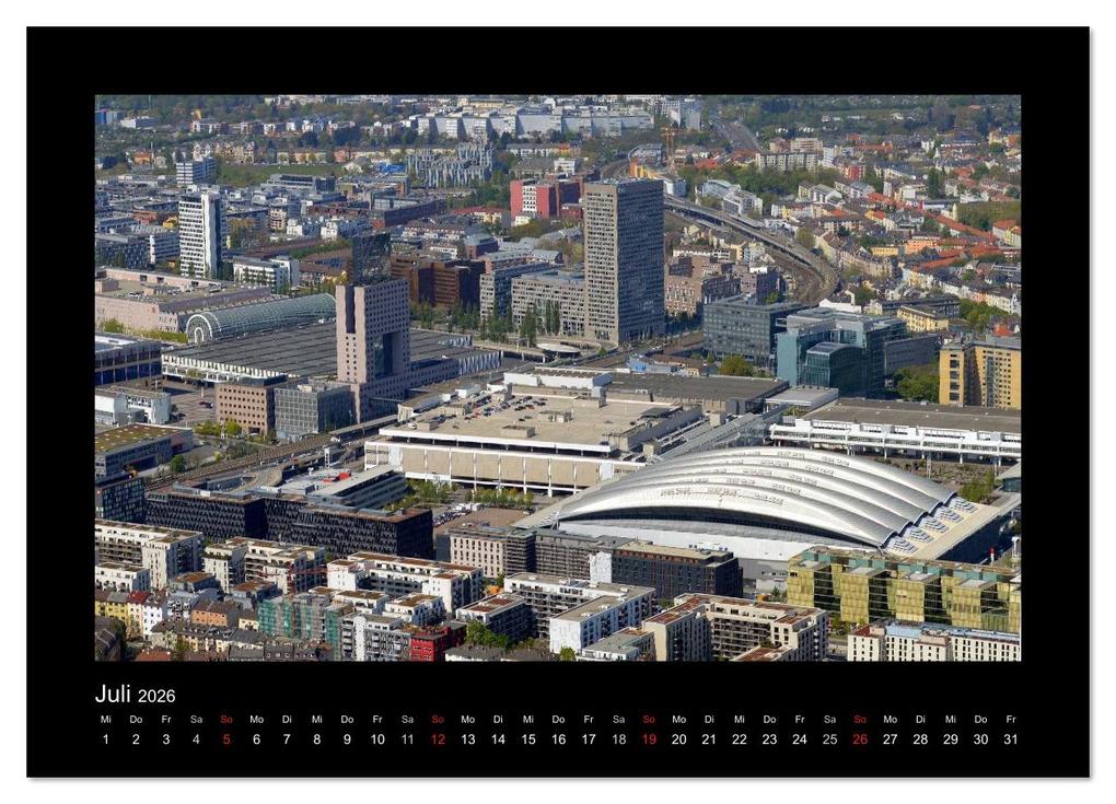 Weitere Ansicht: über den Dächern von FRANKFURT (Wandkalender 2026 DIN A4 quer), CALVENDO Monatskalender | Calvendo, Bild- & Kalenderverlag Monika Müller