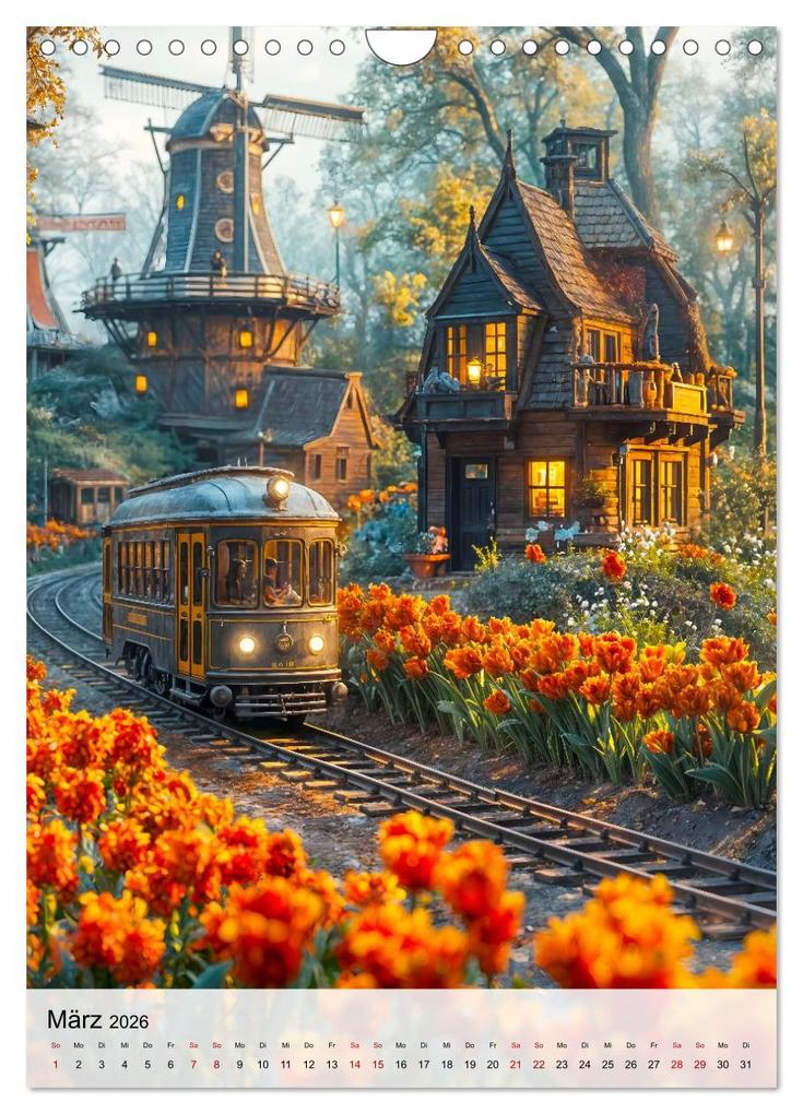 Weitere Ansicht: Eisenbahnen - Miniaturbahnen zwischen Fantasie und Fernweh (Wandkalender 2026 DIN A4 hoch), CALVENDO Monatskalender | Calvendo, Anja Frost