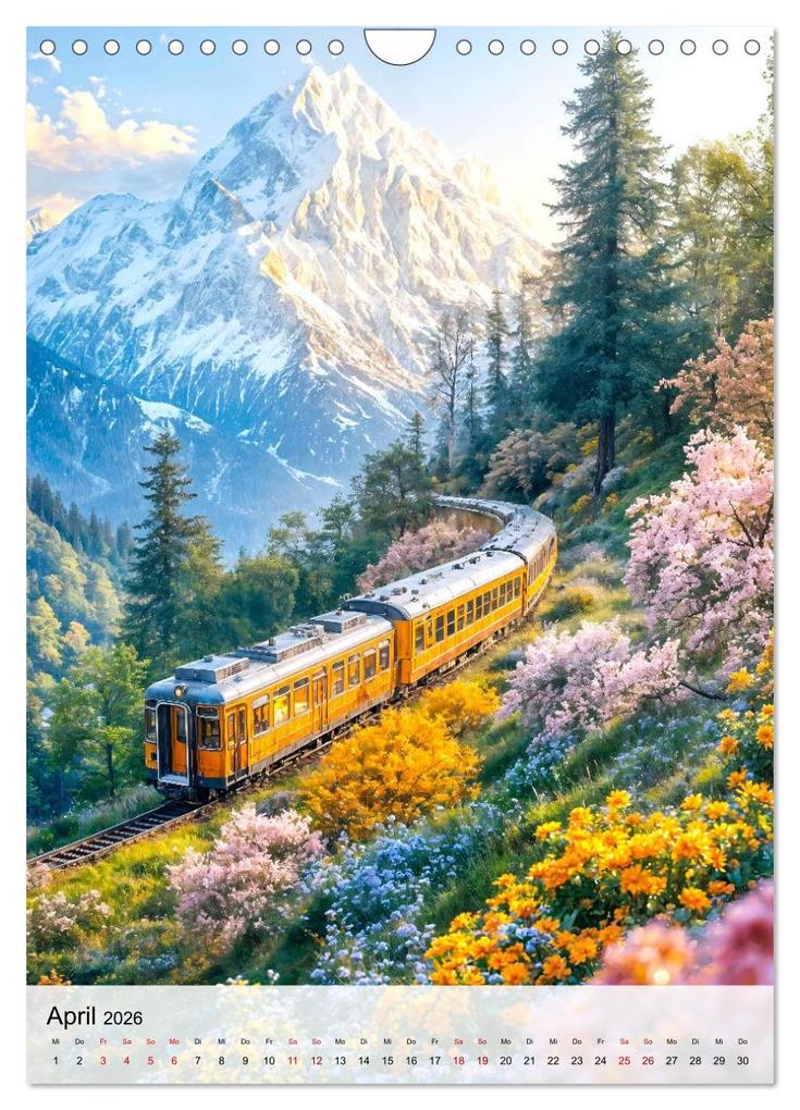 Weitere Ansicht: Eisenbahnen - Miniaturbahnen zwischen Fantasie und Fernweh (Wandkalender 2026 DIN A4 hoch), CALVENDO Monatskalender | Calvendo, Anja Frost