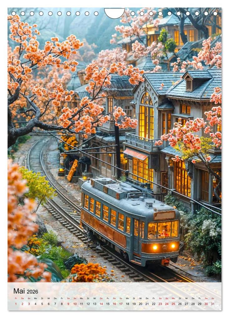 Weitere Ansicht: Eisenbahnen - Miniaturbahnen zwischen Fantasie und Fernweh (Wandkalender 2026 DIN A4 hoch), CALVENDO Monatskalender | Calvendo, Anja Frost