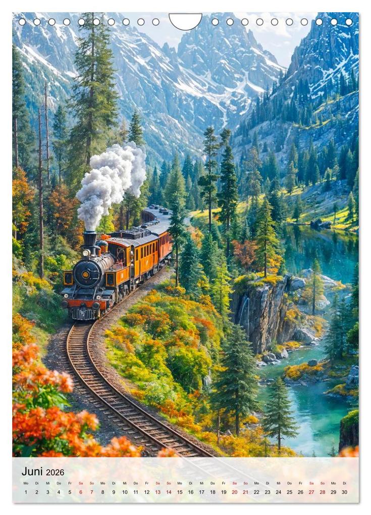 Weitere Ansicht: Eisenbahnen - Miniaturbahnen zwischen Fantasie und Fernweh (Wandkalender 2026 DIN A4 hoch), CALVENDO Monatskalender | Calvendo, Anja Frost
