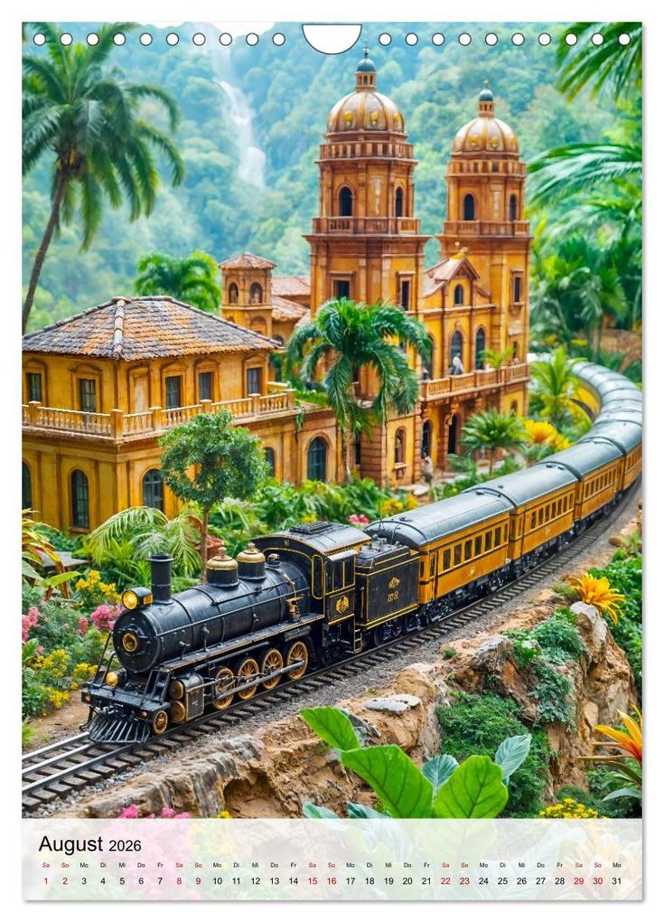 Weitere Ansicht: Eisenbahnen - Miniaturbahnen zwischen Fantasie und Fernweh (Wandkalender 2026 DIN A4 hoch), CALVENDO Monatskalender | Calvendo, Anja Frost