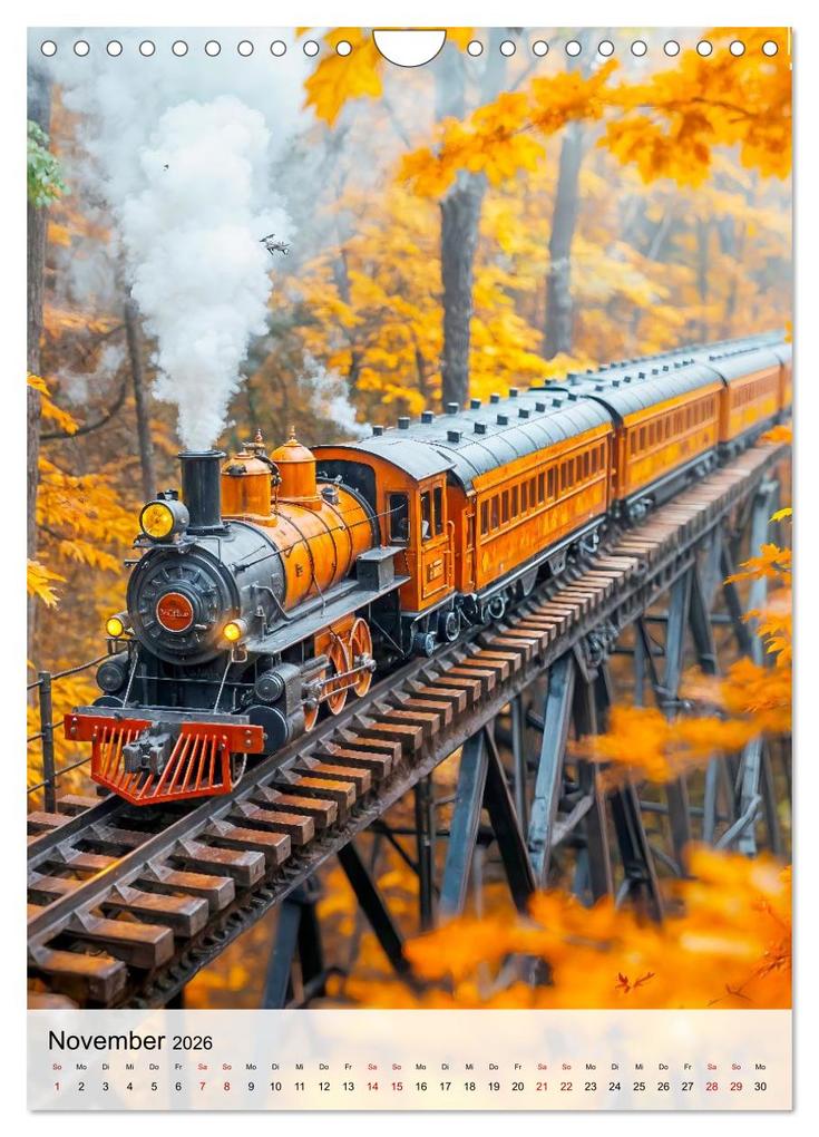 Weitere Ansicht: Eisenbahnen - Miniaturbahnen zwischen Fantasie und Fernweh (Wandkalender 2026 DIN A4 hoch), CALVENDO Monatskalender | Calvendo, Anja Frost
