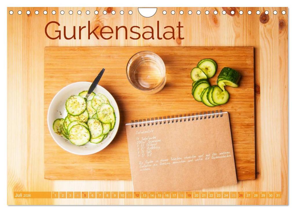 Weitere Ansicht: Einfache vegane Rezepte (Wandkalender 2026 DIN A4 quer), CALVENDO Monatskalender | Calvendo, Photography PM