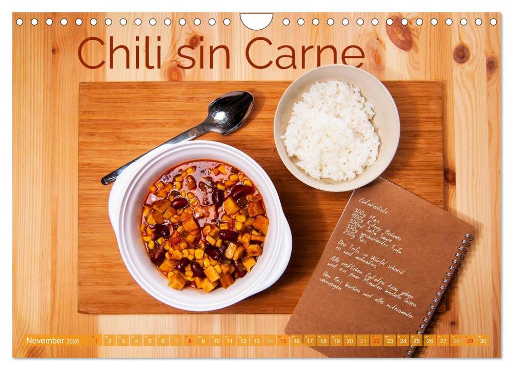 Weitere Ansicht: Einfache vegane Rezepte (Wandkalender 2026 DIN A4 quer), CALVENDO Monatskalender | Calvendo, Photography PM