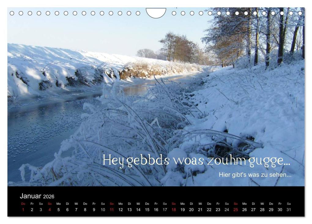 Weitere Ansicht: Die Wetterau mit Mundart-Statements (Wandkalender 2026 DIN A4 quer), CALVENDO Monatskalender | Calvendo, kexDESIGN, Kornelia Exner, kexDESIGN Exner