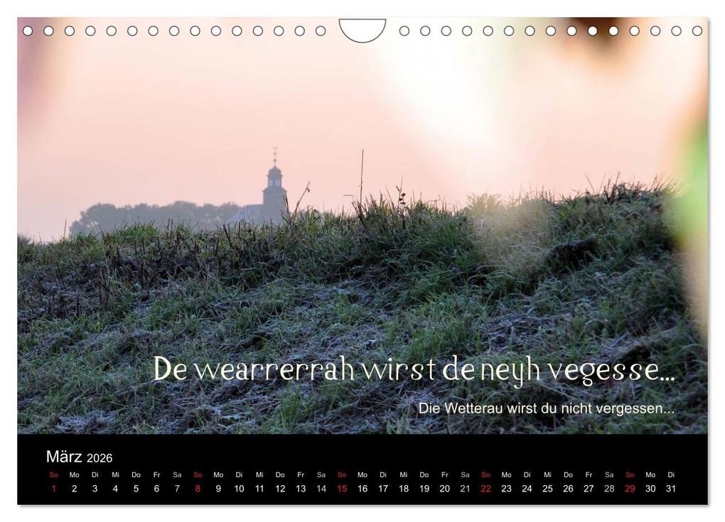 Weitere Ansicht: Die Wetterau mit Mundart-Statements (Wandkalender 2026 DIN A4 quer), CALVENDO Monatskalender | Calvendo, kexDESIGN, Kornelia Exner, kexDESIGN Exner