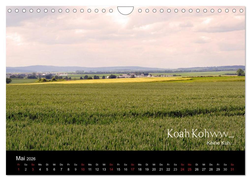 Weitere Ansicht: Die Wetterau mit Mundart-Statements (Wandkalender 2026 DIN A4 quer), CALVENDO Monatskalender | Calvendo, kexDESIGN, Kornelia Exner, kexDESIGN Exner