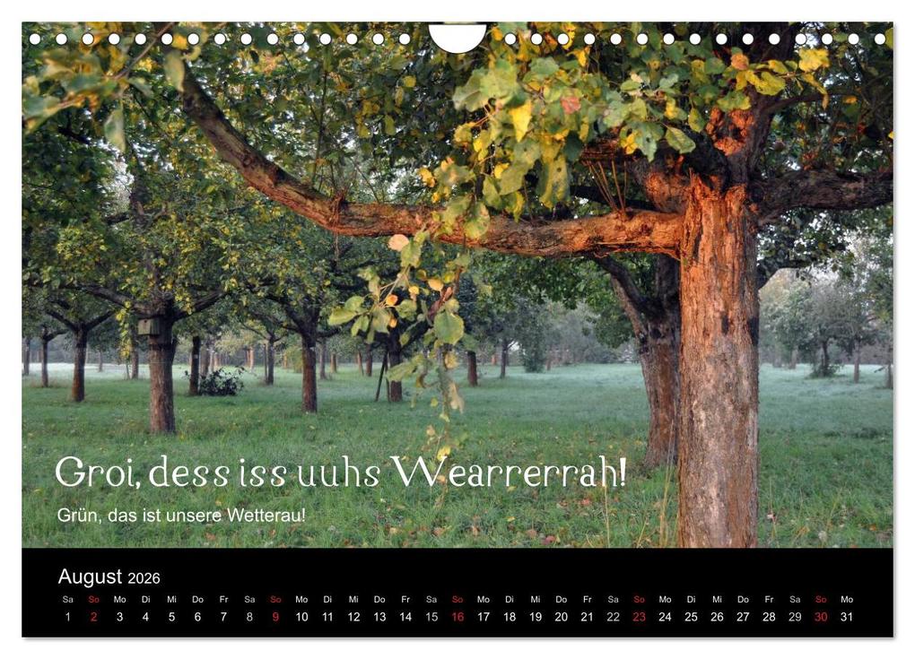 Weitere Ansicht: Die Wetterau mit Mundart-Statements (Wandkalender 2026 DIN A4 quer), CALVENDO Monatskalender | Calvendo, kexDESIGN, Kornelia Exner, kexDESIGN Exner