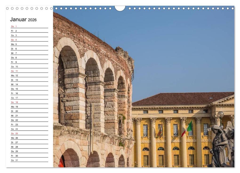 Weitere Ansicht: VERONA Historisches Stadtherz (Wandkalender 2026 DIN A3 quer), CALVENDO Monatskalender | Calvendo, Melanie Viola