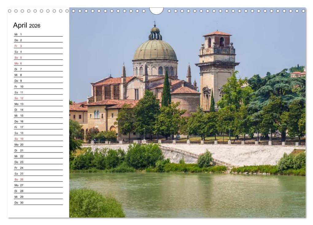 Weitere Ansicht: VERONA Historisches Stadtherz (Wandkalender 2026 DIN A3 quer), CALVENDO Monatskalender | Calvendo, Melanie Viola