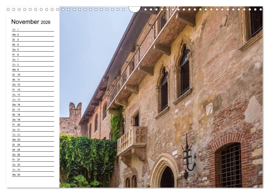 Weitere Ansicht: VERONA Historisches Stadtherz (Wandkalender 2026 DIN A3 quer), CALVENDO Monatskalender | Calvendo, Melanie Viola