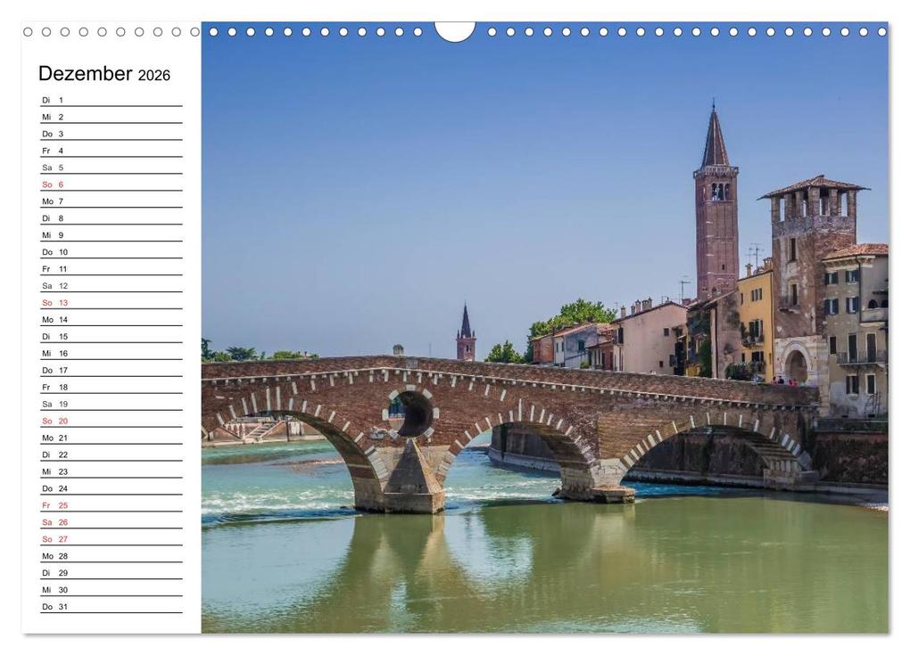 Weitere Ansicht: VERONA Historisches Stadtherz (Wandkalender 2026 DIN A3 quer), CALVENDO Monatskalender | Calvendo, Melanie Viola