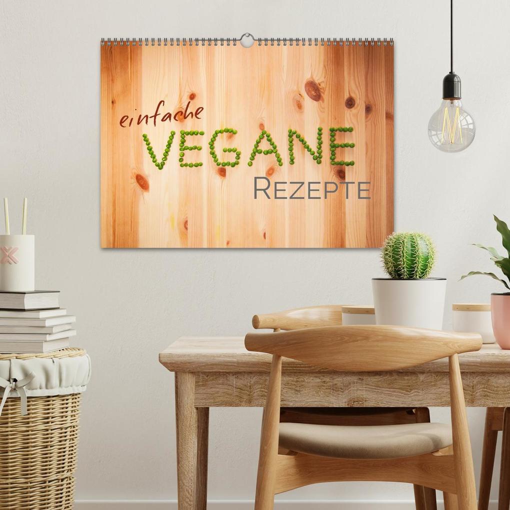 Weitere Ansicht: Einfache vegane Rezepte (Wandkalender 2026 DIN A3 quer), CALVENDO Monatskalender | Calvendo, Photography PM