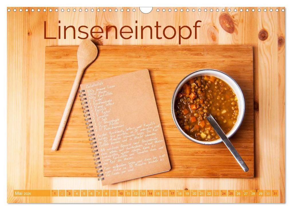 Weitere Ansicht: Einfache vegane Rezepte (Wandkalender 2026 DIN A3 quer), CALVENDO Monatskalender | Calvendo, Photography PM