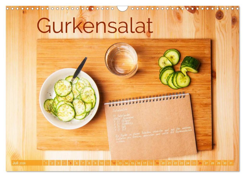Weitere Ansicht: Einfache vegane Rezepte (Wandkalender 2026 DIN A3 quer), CALVENDO Monatskalender | Calvendo, Photography PM