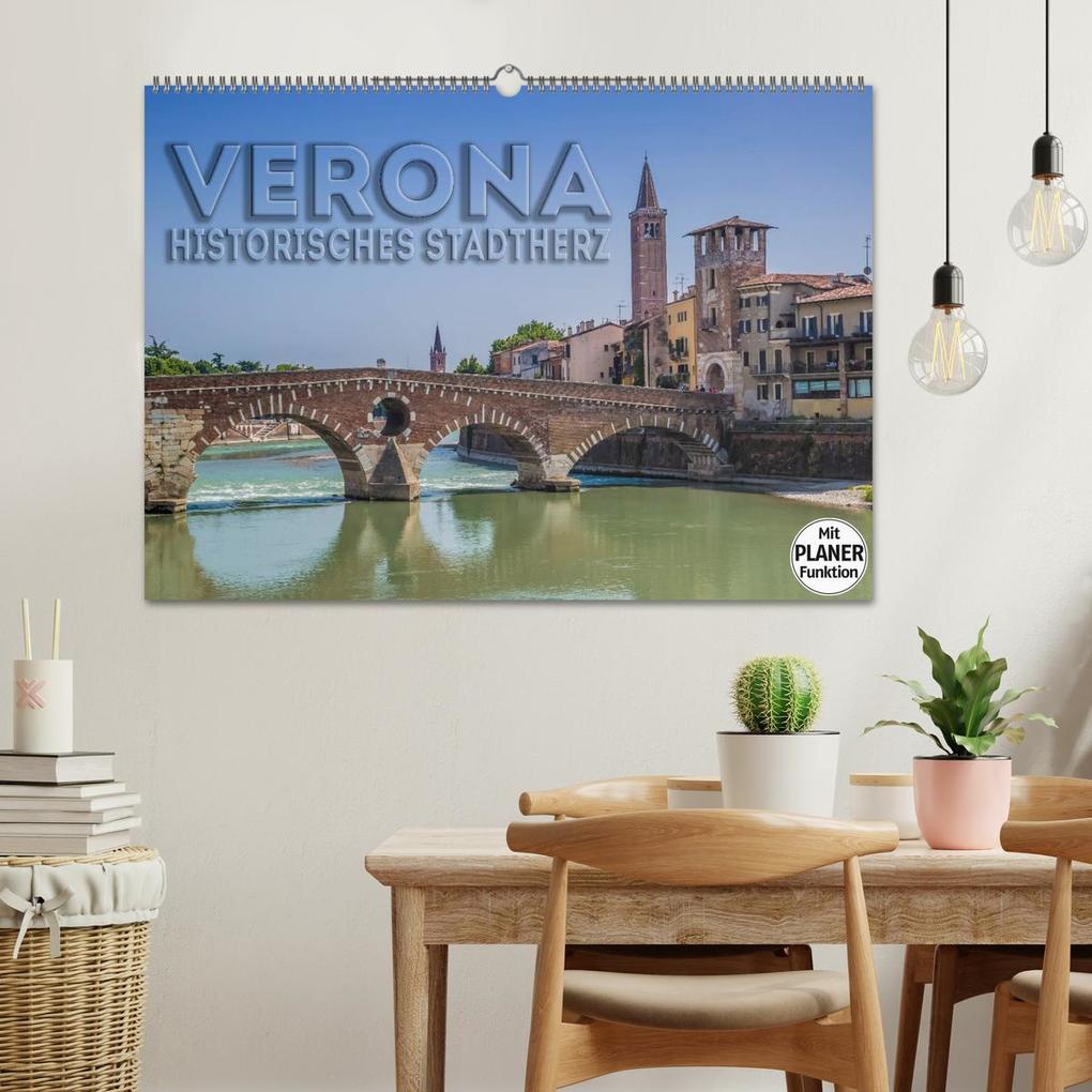 Weitere Ansicht: VERONA Historisches Stadtherz (Wandkalender 2026 DIN A2 quer), CALVENDO Monatskalender | Calvendo, Melanie Viola