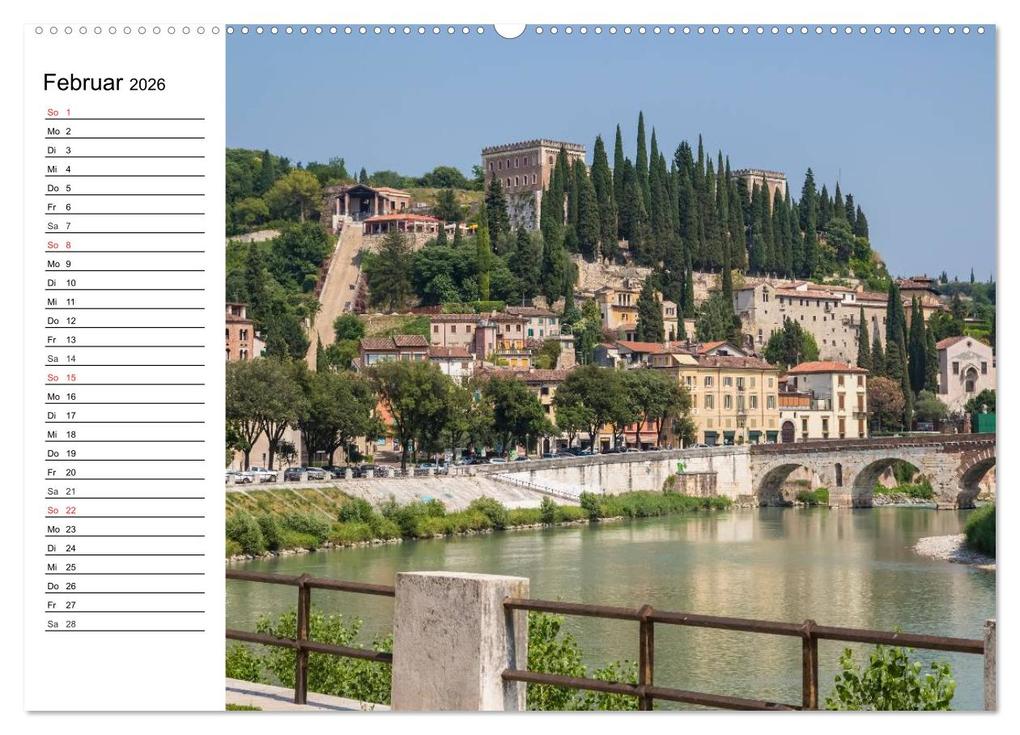 Weitere Ansicht: VERONA Historisches Stadtherz (Wandkalender 2026 DIN A2 quer), CALVENDO Monatskalender | Calvendo, Melanie Viola