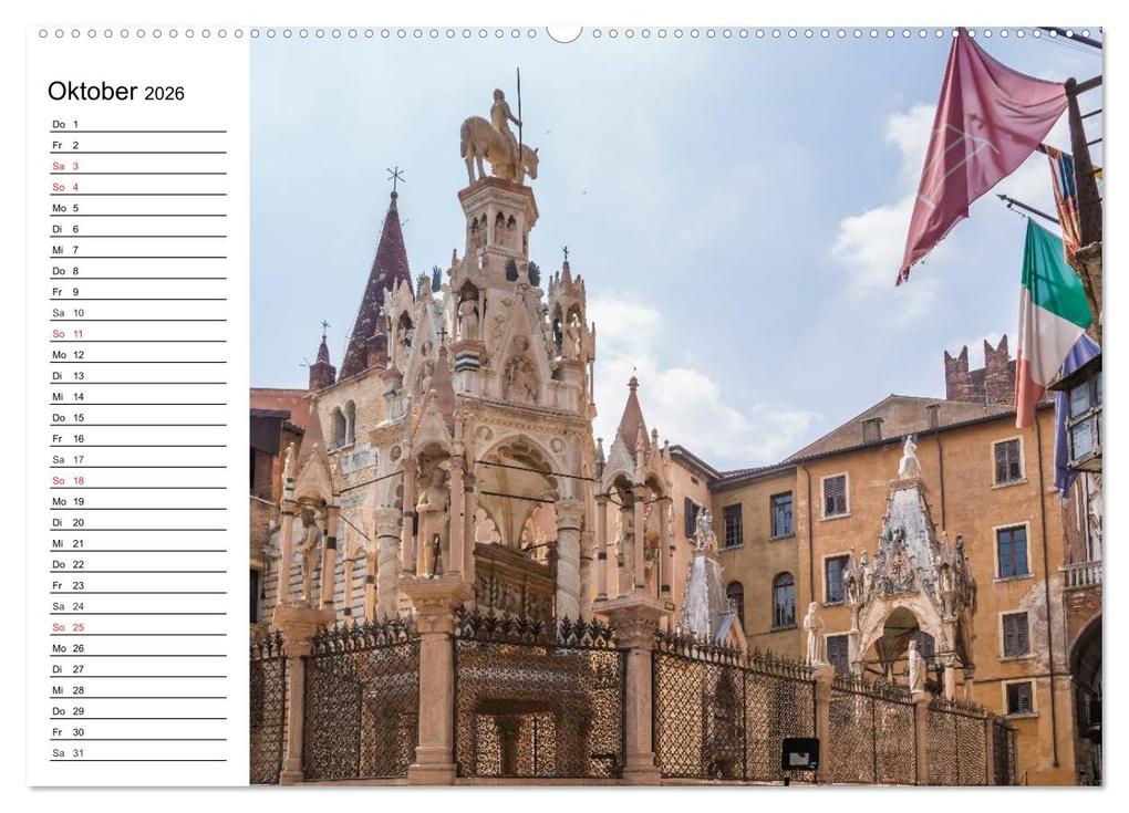 Weitere Ansicht: VERONA Historisches Stadtherz (Wandkalender 2026 DIN A2 quer), CALVENDO Monatskalender | Calvendo, Melanie Viola