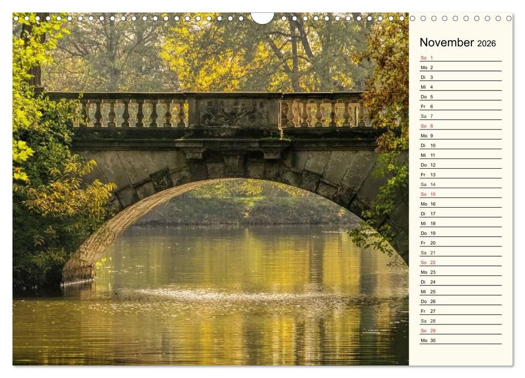 Weitere Ansicht: Spaziergang durch den Wörlitzer Park (Wandkalender 2026 DIN A3 quer), CALVENDO Monatskalender | Calvendo, LianeM, LianeM LianeM