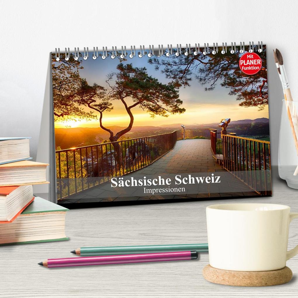 Weitere Ansicht: Sächsische Schweiz - Impressionen (Tischkalender 2026 DIN A5 quer), CALVENDO Monatskalender | Calvendo, Dirk Meutzner