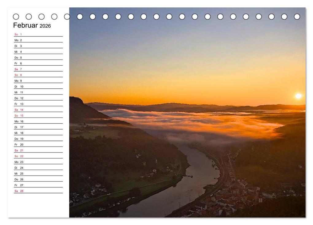Weitere Ansicht: Sächsische Schweiz - Impressionen (Tischkalender 2026 DIN A5 quer), CALVENDO Monatskalender | Calvendo, Dirk Meutzner