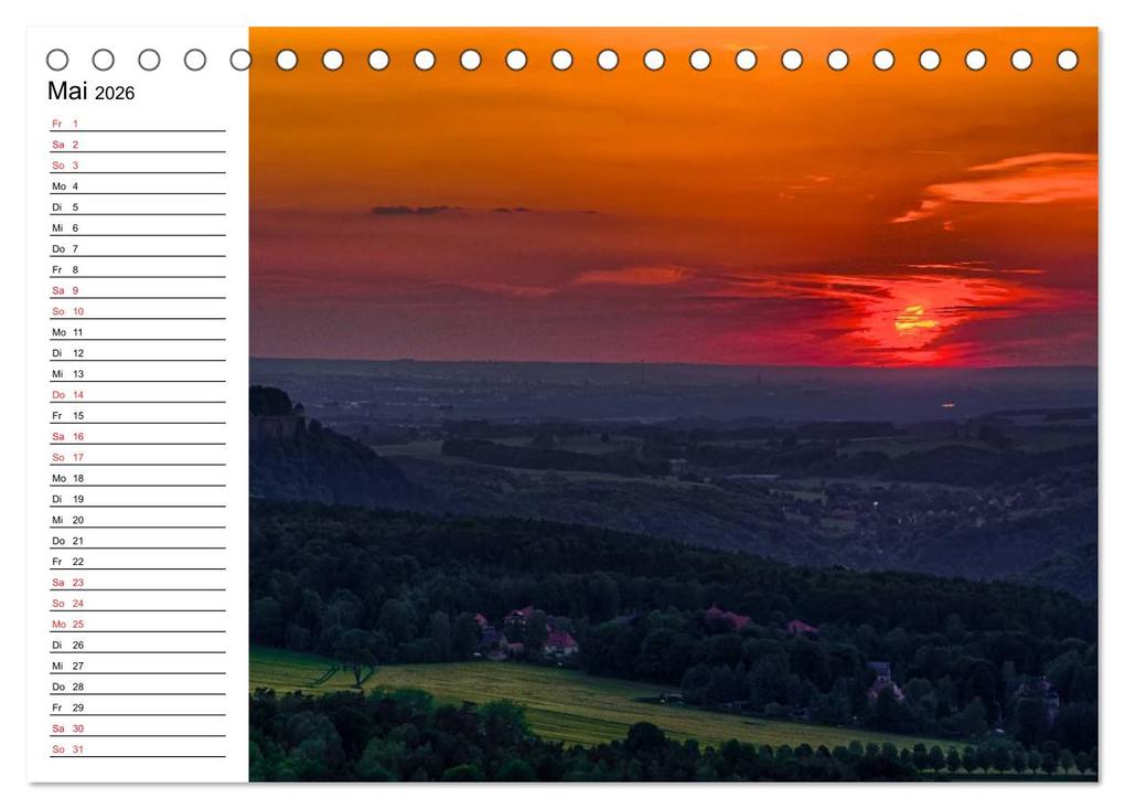 Weitere Ansicht: Sächsische Schweiz - Impressionen (Tischkalender 2026 DIN A5 quer), CALVENDO Monatskalender | Calvendo, Dirk Meutzner