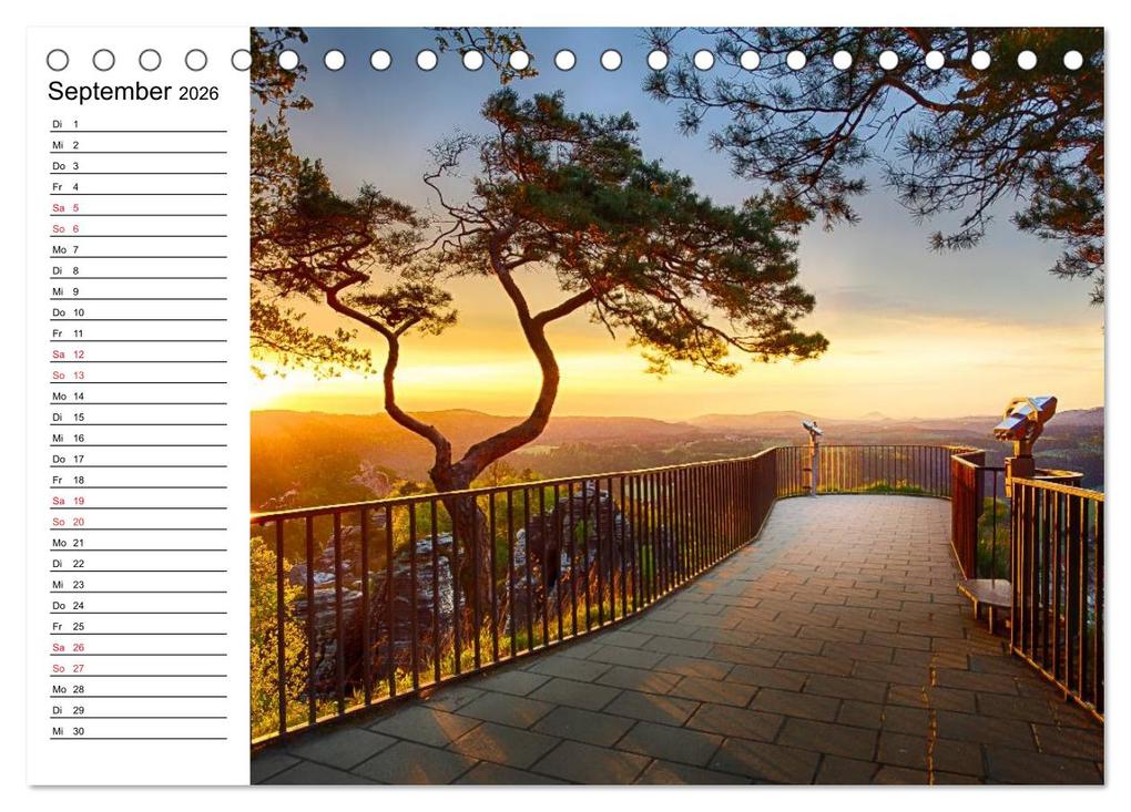 Weitere Ansicht: Sächsische Schweiz - Impressionen (Tischkalender 2026 DIN A5 quer), CALVENDO Monatskalender | Calvendo, Dirk Meutzner