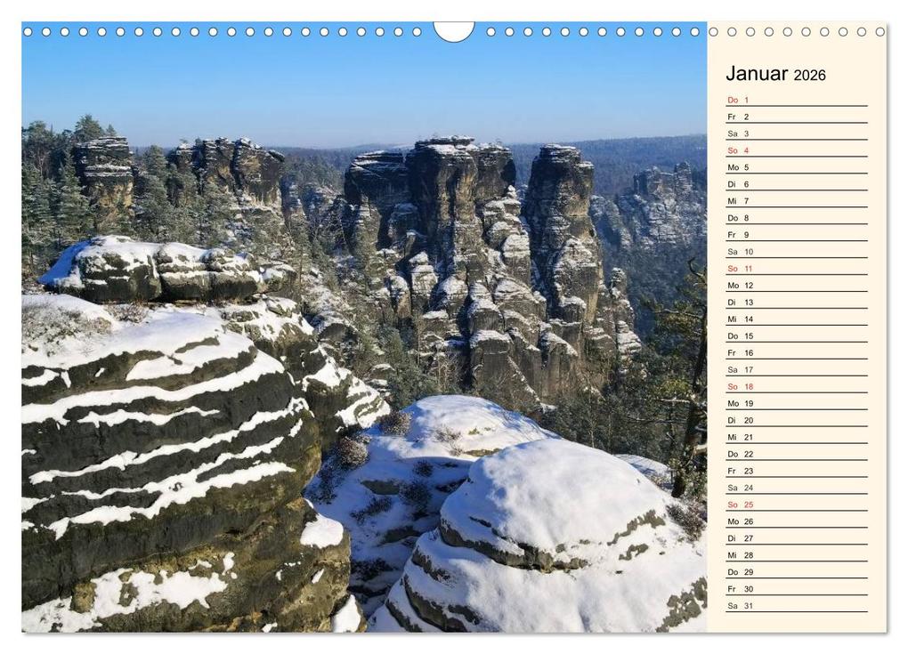 Weitere Ansicht: Elbsandsteingebirge (Wandkalender 2026 DIN A3 quer), CALVENDO Monatskalender | Calvendo, LianeM, LianeM LianeM