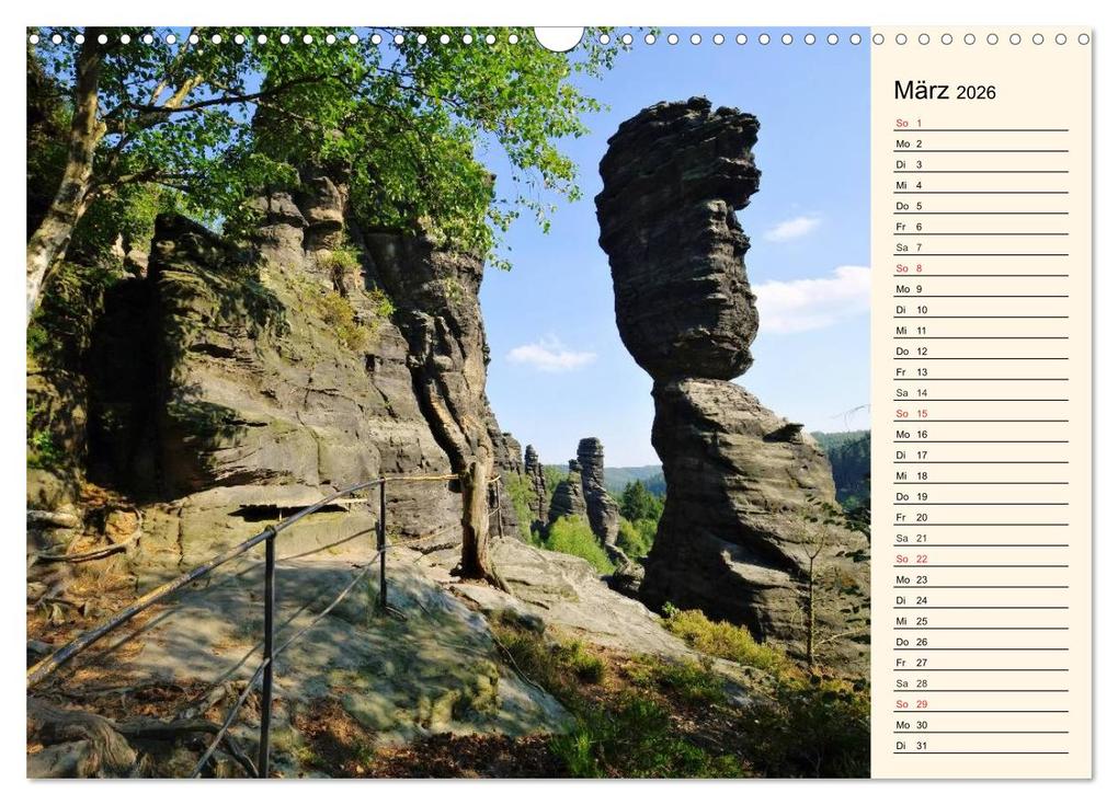 Weitere Ansicht: Elbsandsteingebirge (Wandkalender 2026 DIN A3 quer), CALVENDO Monatskalender | Calvendo, LianeM, LianeM LianeM