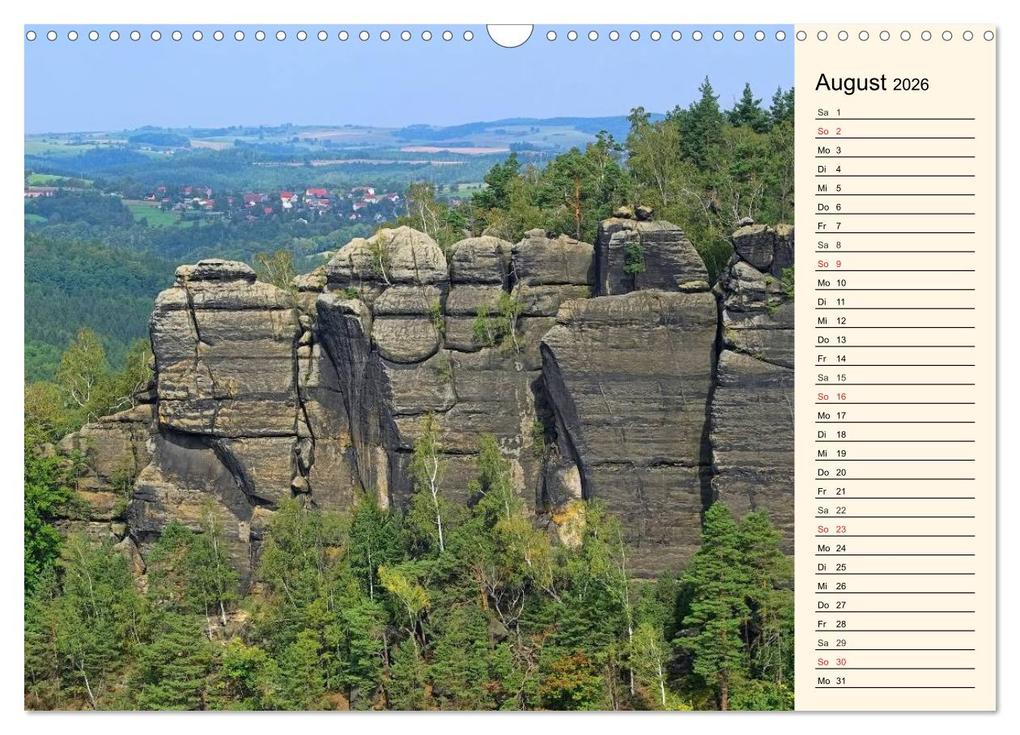 Weitere Ansicht: Elbsandsteingebirge (Wandkalender 2026 DIN A3 quer), CALVENDO Monatskalender | Calvendo, LianeM, LianeM LianeM