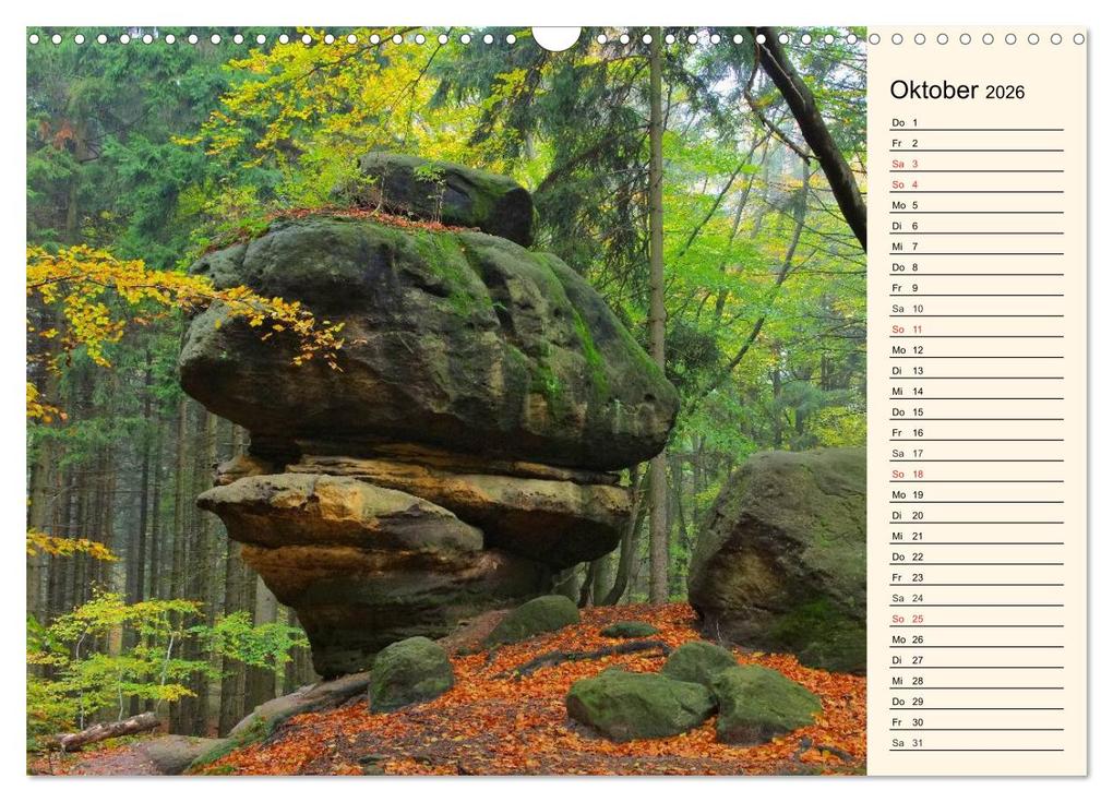 Weitere Ansicht: Elbsandsteingebirge (Wandkalender 2026 DIN A3 quer), CALVENDO Monatskalender | Calvendo, LianeM, LianeM LianeM