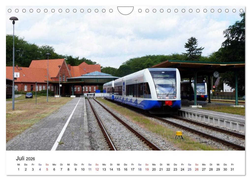 Weitere Ansicht: Eisenbahnen auf Usedom (Wandkalender 2026 DIN A4 quer), CALVENDO Monatskalender | Calvendo, Wolfgang Gerstner