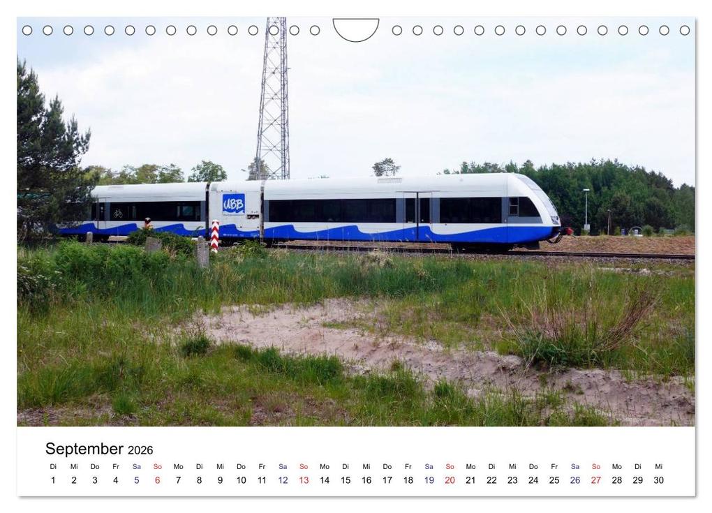 Weitere Ansicht: Eisenbahnen auf Usedom (Wandkalender 2026 DIN A4 quer), CALVENDO Monatskalender | Calvendo, Wolfgang Gerstner